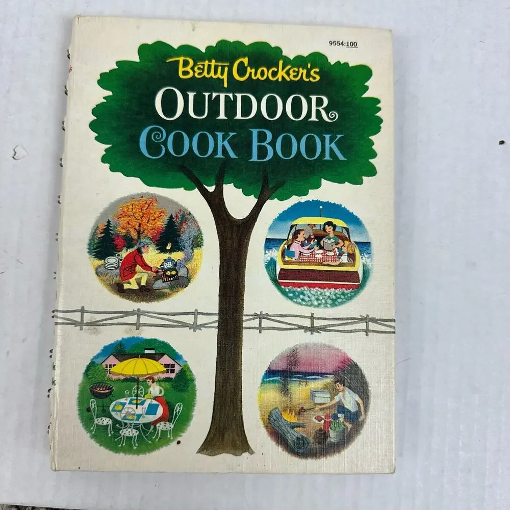 Betty Crocker's Outdoor Cook Book Golden Press 1961 Spiral Bound Cookbook